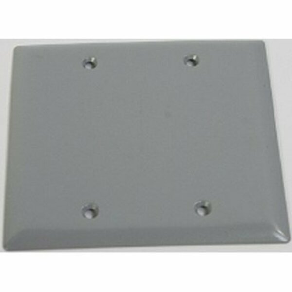Greenfield Electrical Box Cover, 2 Gang, Blank CB2PS